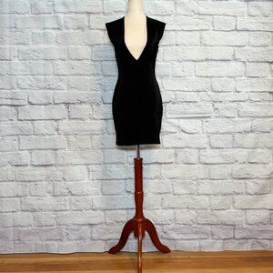 AQ/AQ Sparta Black Sheath Dress